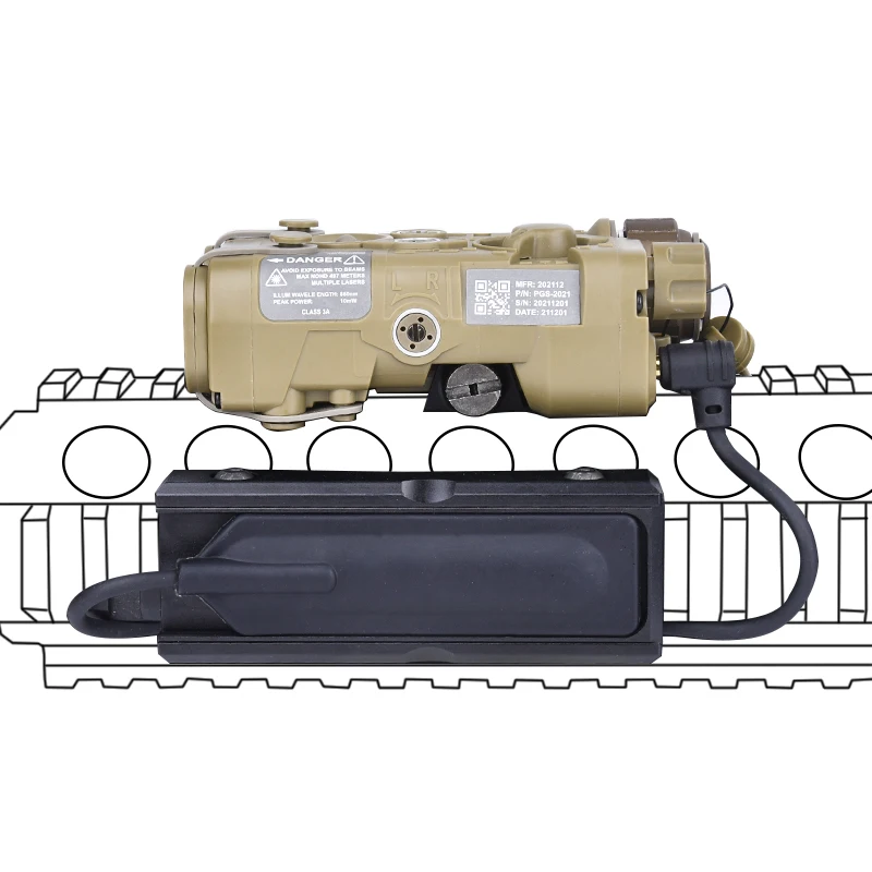Тактический лазерный набор NGAL Красная Зеленая синяя точка без ИК-подсветки Ngal