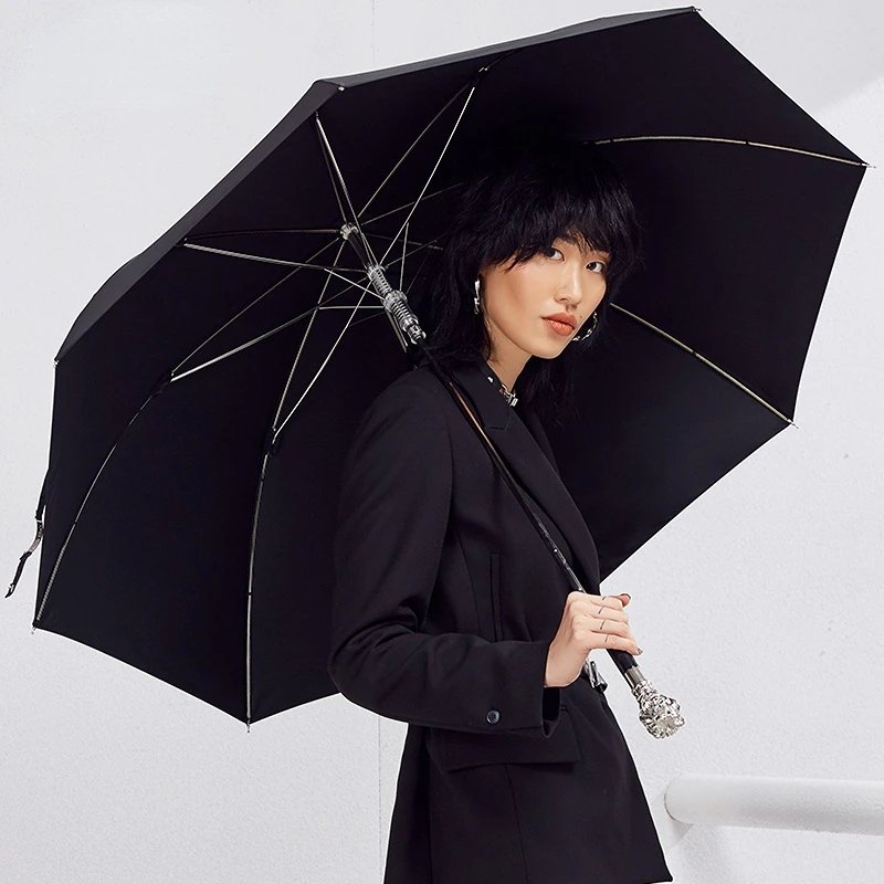 

Large Windproof Men Umbrella Luxury Long Handle Strong Business Black Umbrella Cane Sword Creative Gentleman Rain Gear