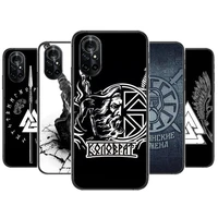 viking vegvisir odin nordic clear phone case for huawei honor 20 10 9 8a 7 5t x pro lite 5g black etui coque hoesjes comic fas