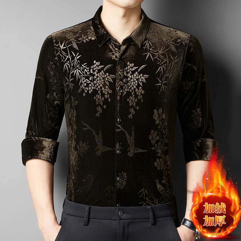 Толстая золотистая бархатная одежда зима 2024 однобортные теплые бархатные