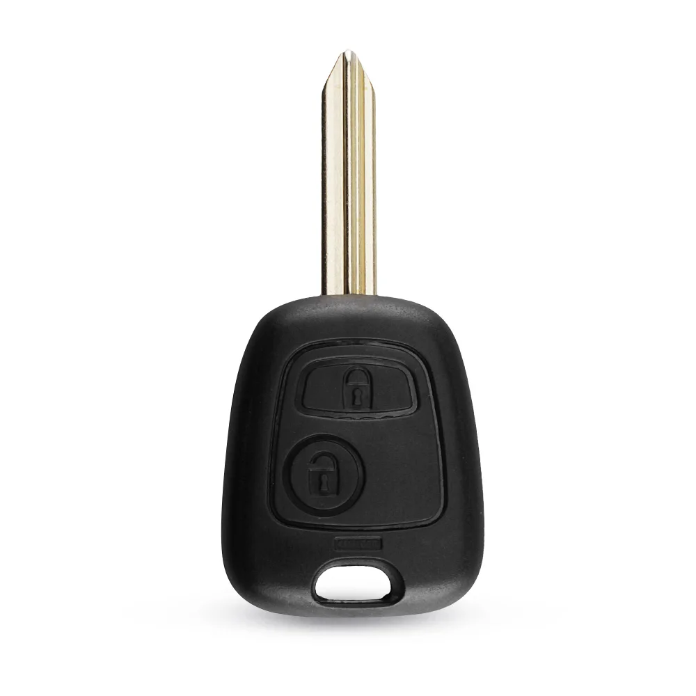 

KEYYOU 2 кнопки дистанционного управления Заготовка ключа замка зажигания автомобиля чехол для Citroen C1 C2 C3 C4 C5 C6 XSARA Picasso HU83/ VA2 Blade/без ключа