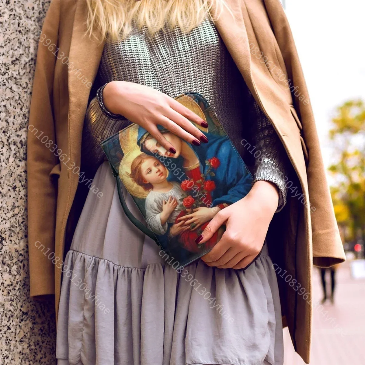 Хит продаж женские кожаные сумочки новая модель с изображением христианской