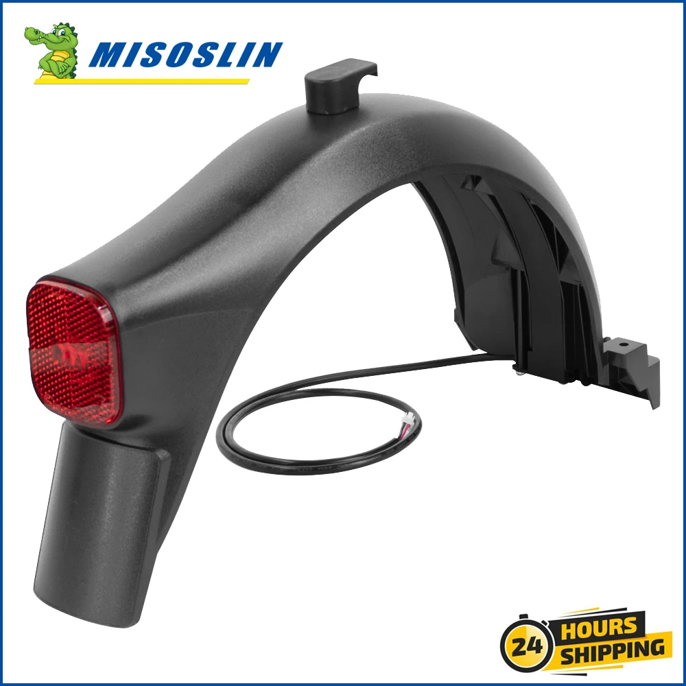 

Original Rear Mudguard Tire Splash Fender with Taillight Set for Ninebot F30D F40D Electric Scooter Warning Fenders Brake Light