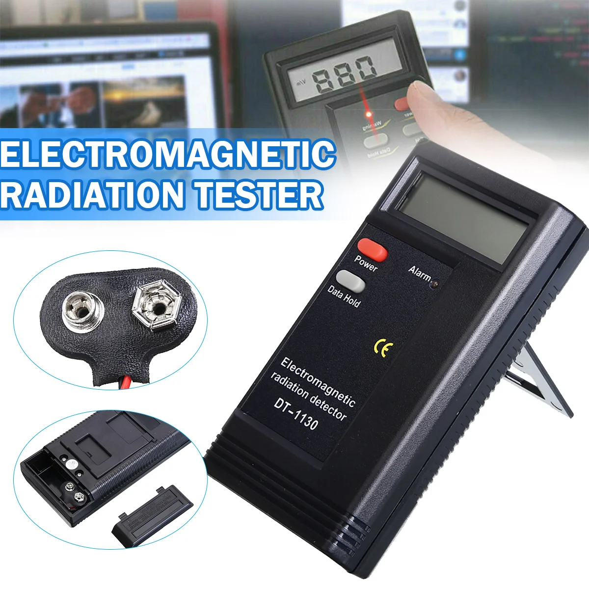 

Portable Electromagnetic Radiation Detector Digital LCD EMF Meter Dosimeter Tester High Accuracy Electromagnetic Tester