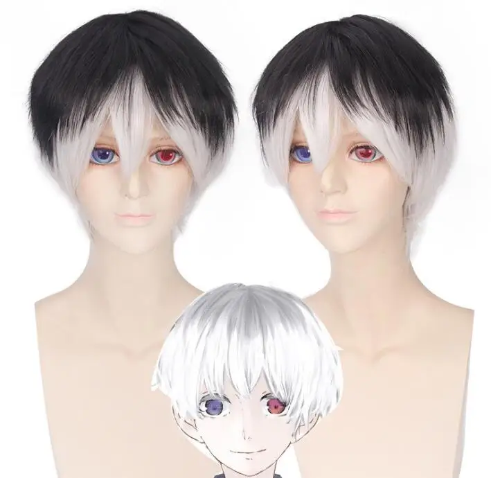 

30 см короткий парик аниме Токийский Гуль Re Сасаки хайсе Косплей Костюм Кен канеки термостойкие волосы из фильма для мужчин женщин мужчин