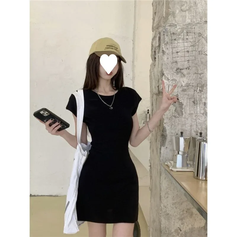 Элегантная черная облегающая юбка для женщин летнее облегающее платье с талией
