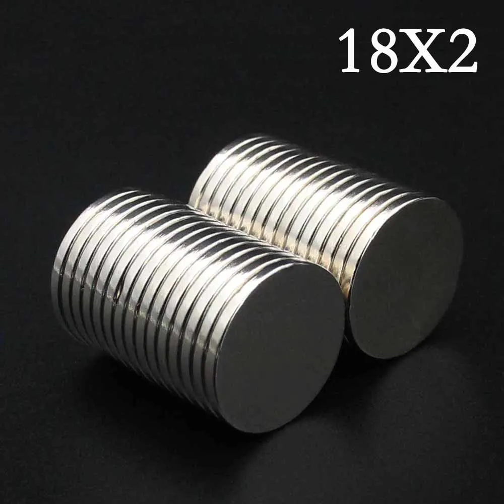 

2/3/5/8/12Pcs Round Magnets 18x2 Neodymium Magnet 18mm x 2mm N35 NdFeB Super Powerful Strong Permanent Magnetic imanes Disc