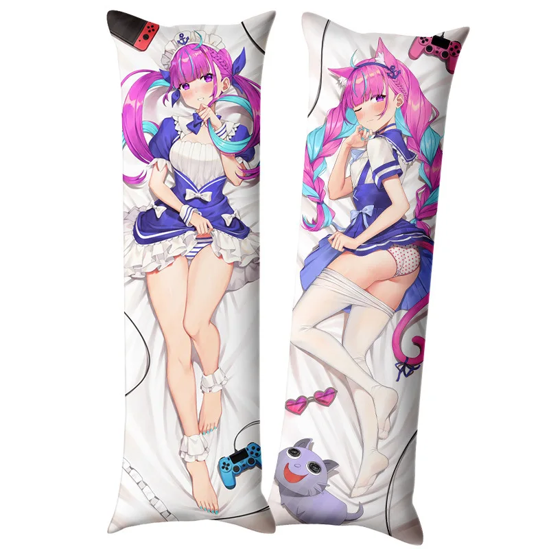 

VTuber Minato Aqua Usada Pekora Dakimakura Anime Maid Girl Pillow Case Cover Sexy Hugging Body Pillowcase Dropship