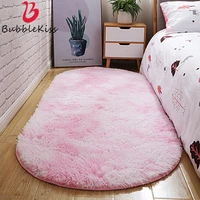 bubble kiss oval thick carpet for living room plush bedroom rugs long pile plush rug children bed soft velvet mat home decor