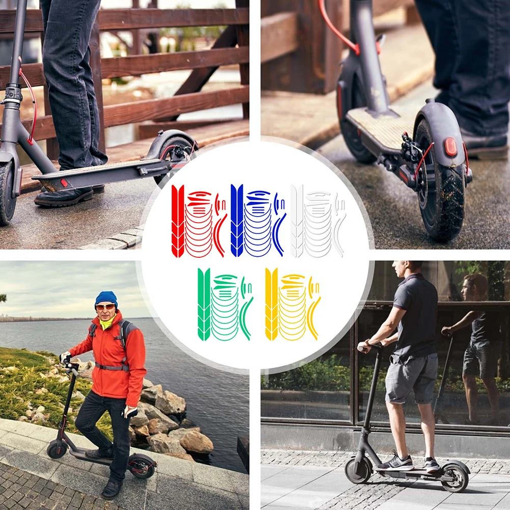 

1 Set Electric Scooter Wheel Hub Protective Reflective Sticker for XIAOMI M365/Pro/1S Night Riding Scooter Accessories