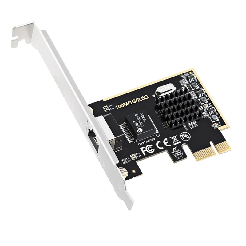 

Сетевой адаптер 2,5G, карта PCIE для игр, гигабитная сетевая карта 2500M, сетевой адаптер RTL8125, проводная сетевая карта RJ45
