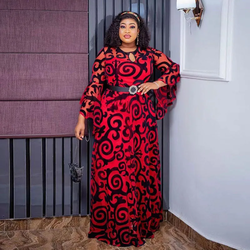 

Элегантные африканские платья для женщин Vetement Femme Dashiki Abaya шифоновое платье макси африканская одежда Анкара свадебные платья