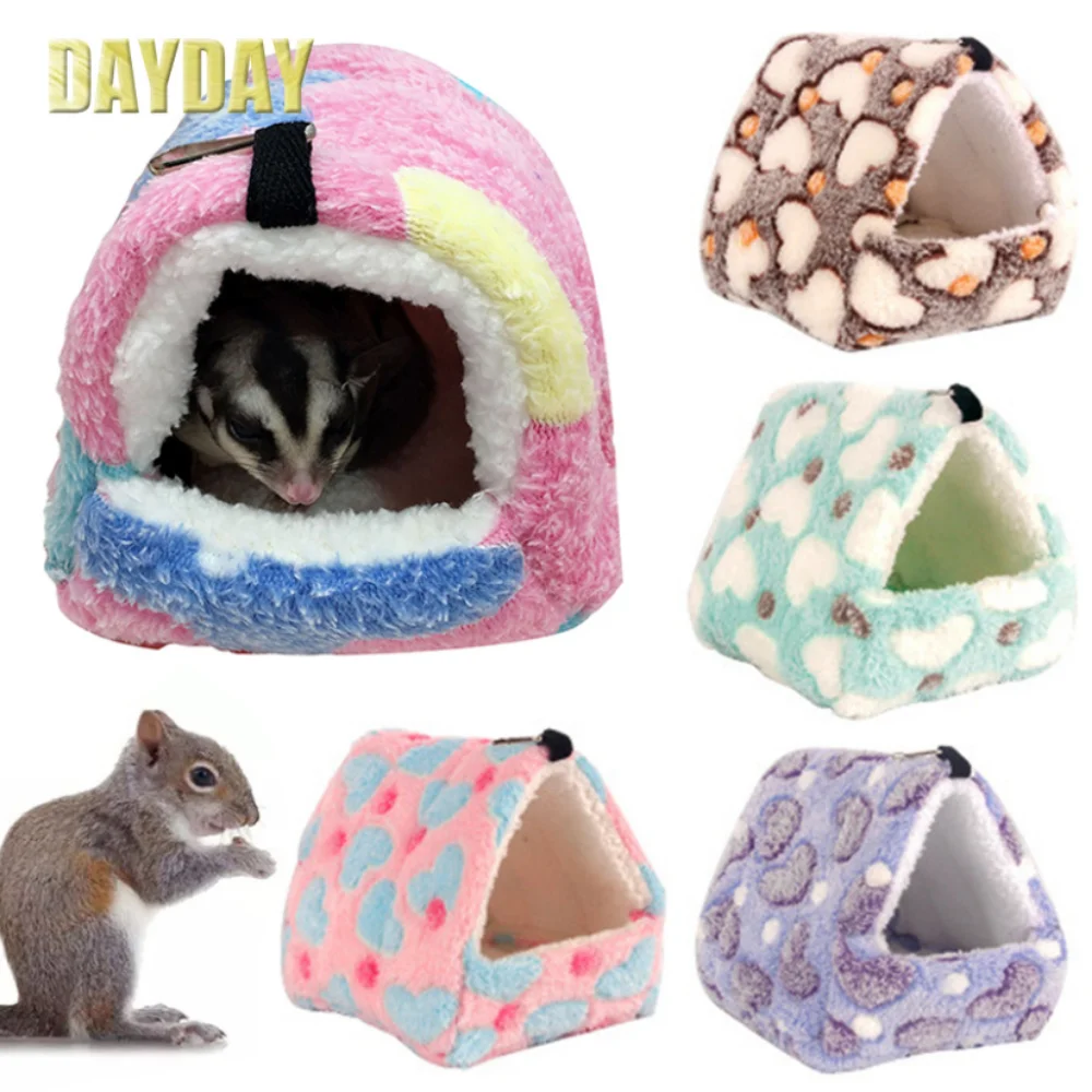 

DAYDAY Hamster House Warm Soft Beds and Houses Rodent Cage Hammock for Rats Accessories Small Animal Fossa клетка для хомяка