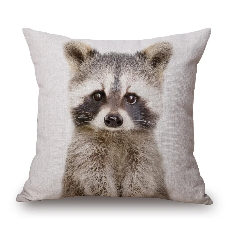 45x45 см ручная роспись постер с животными наволочка альпака коала тигр енот Шато