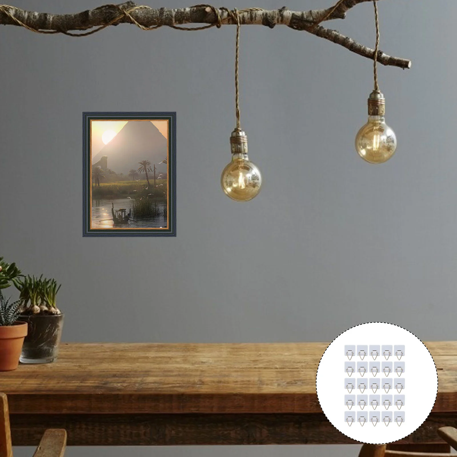 

Photo Picture Hooks Hanging Hangers Wall Frame Hook Plate Triangle Adhesive Mountedhanger Kit Tool Nail Traceless Nails Holder