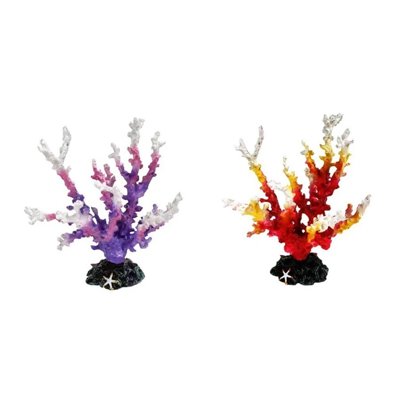 

6XDE FishTanks Decoration Life Like CoralReef Aquariums Decor Fish Tanks Ornament Freshwater Saltwater Landscaping Ornament