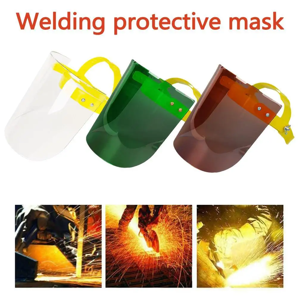 

Welding Protective Mask Adjustable Organic Glass Mask Impact And Splash Resistant Transparent Organic Half Mask Protection