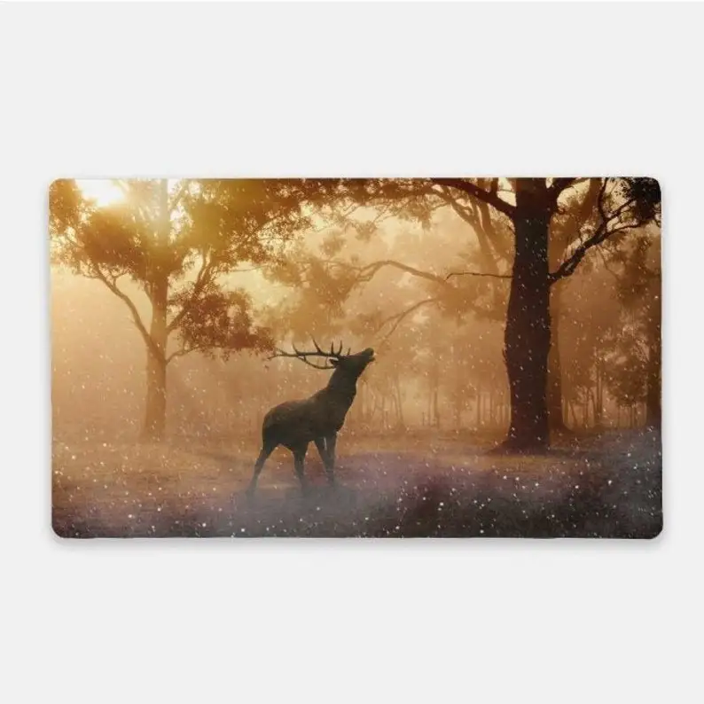 

Desk Mat, Mouse Pad, Deer Desk Mat, Deer Mouse Pad, Nature Desk Mat, Nature Mouse Pad, Forest Desk Mat, Forest Mouse Pad, Brown