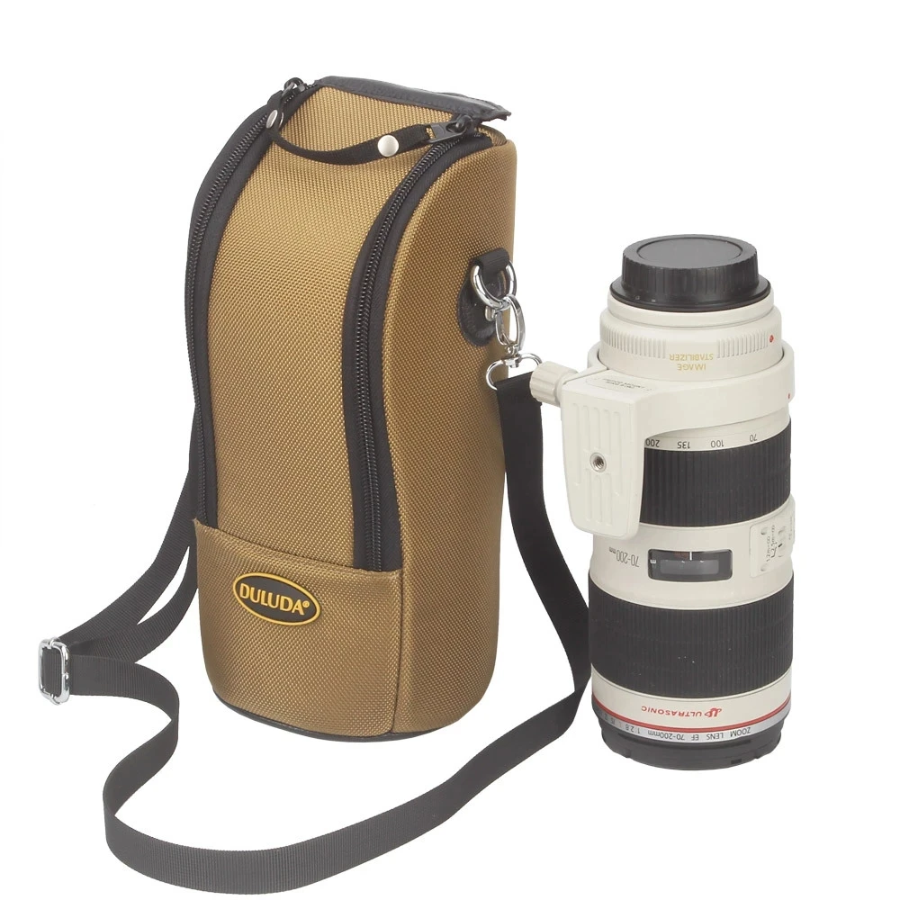 

Для Canon 70-200/2.8 Nikon 80-400/2.8 DSLR объектив с плечевым ремнем водонепроницаемая сумка для объектива камеры толстый мягкий чехол для объектива чехол