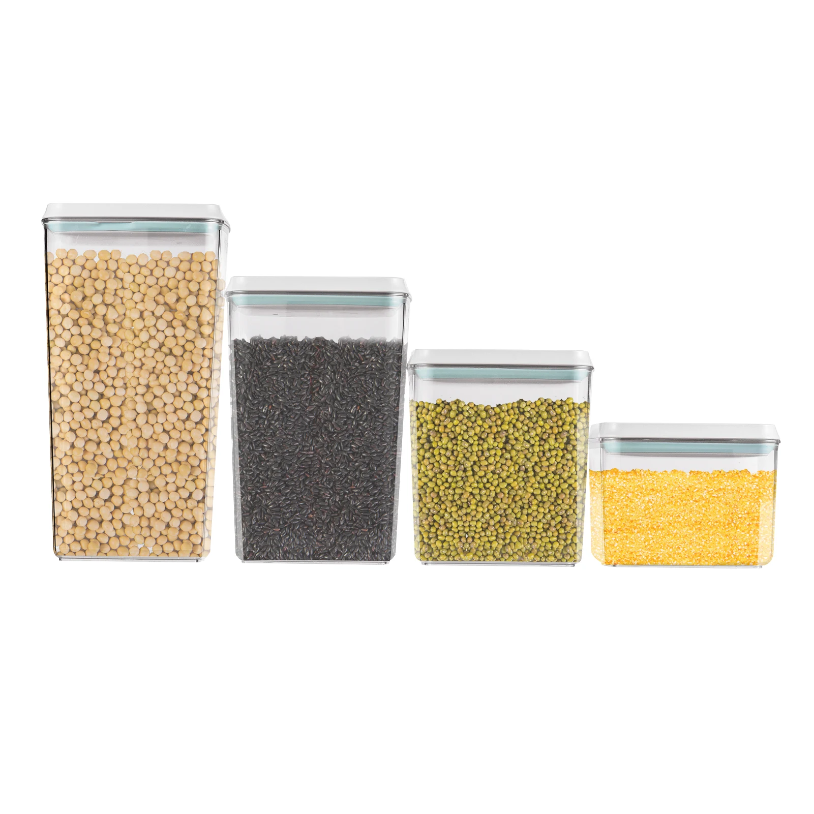 

1200 ~ 3300 мл штабелируемые коробки для хранения прозрачные кухонные контейнеры для лапши, емкость для спагетти, банки для сухой пищи, бутылочки, органайзеры