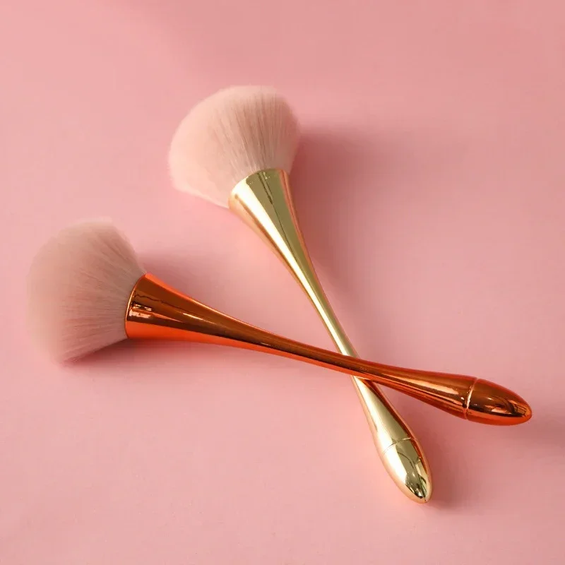 Кисть для пудры розового золота профессиональная кисть макияжа большая
