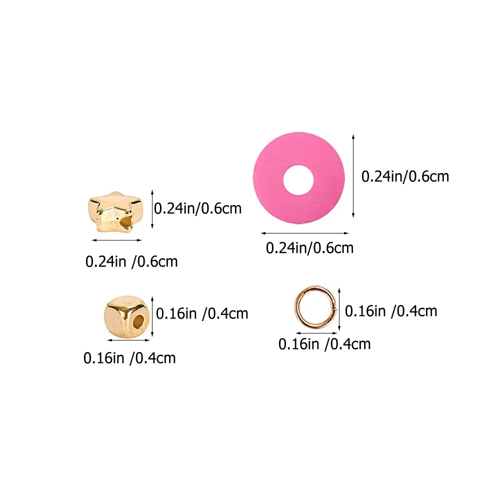 Colored Clay Beading Kit Things Make Bracelets Polymer Craft Beads Making Beaded