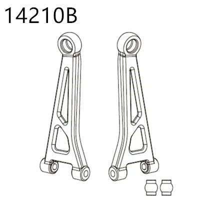 Аксессуары для модификации MJX Hyper Go 14209 14210 дифференциальный амортизатор бампер