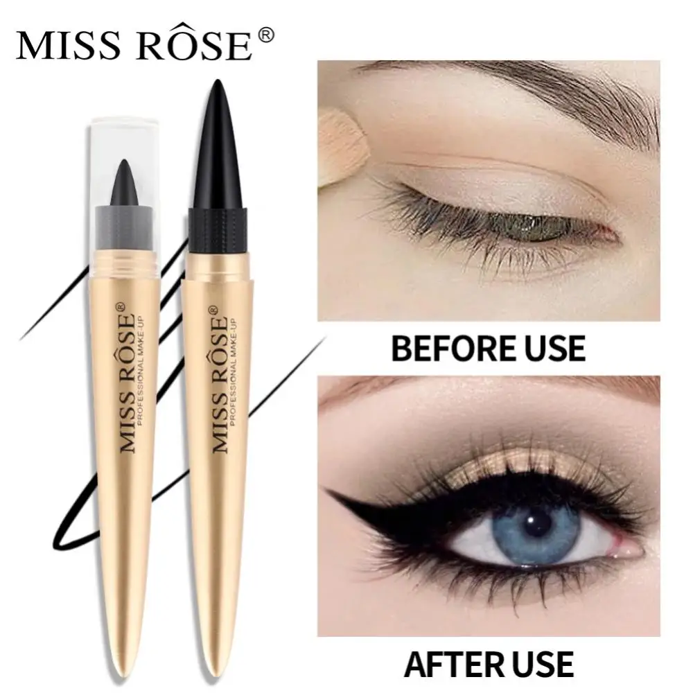 

MISS ROSE Liquid Eyeliner Pen Smooth Black Eye Liner Pencil Quick-drying Long Lasting Waterproof Big Eyes Makeup Women Cosmetics