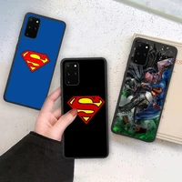 superhero superman phone case soft for samsung galaxy note20 ultra 7 8 9 10 plus lite m21 m31s m30s m51 cover