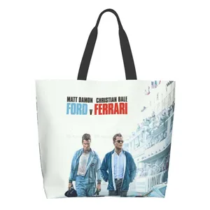 Ford V Ferrari (2019) High Quality Large Size Tote Bag V 2019 2020 Vs Matt Damon Christian Bale Jon Bernthal Movie Cinema Speed