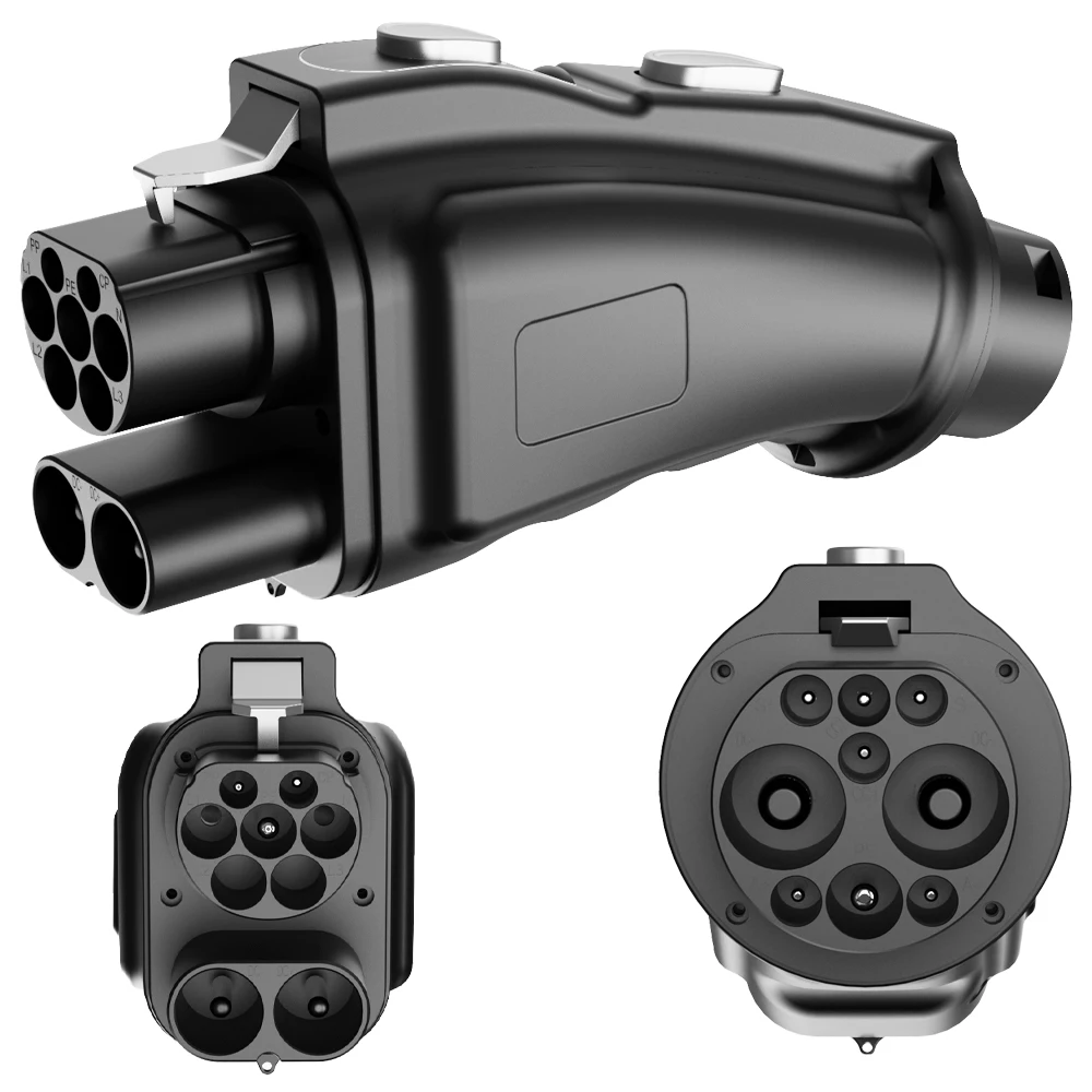 

Адаптер Unirise CCS2 к GBT EV, 1000 В, 300 кВт, преобразователь быстрой зарядки постоянного тока, зарядное устройство CCS ccs2, совместимое с адаптером GBT для электромобилей