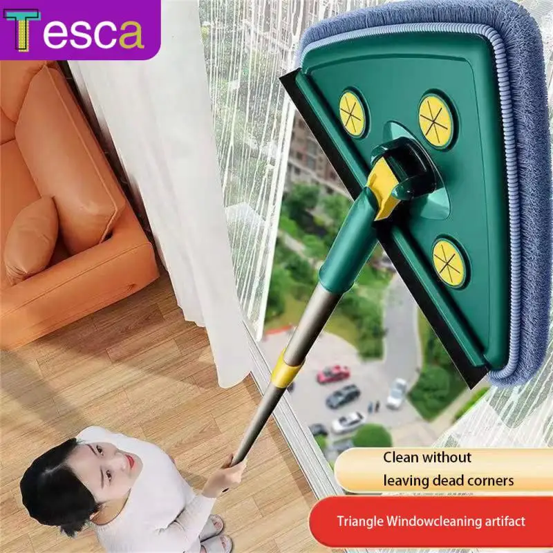 

Universal Mop Telescopic Cleaning Brush Wet And Dry Use No Dead Corners Cleaning Mop Cleaning Supplies Rotatable Household