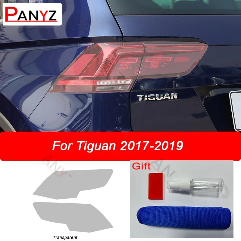 

Для VW Volkswagen Tiguan 2017-2019 автомобильные фары защитная пленка оттенок задний фонарь дымчатый черный прозрачный стикер из ТПУ