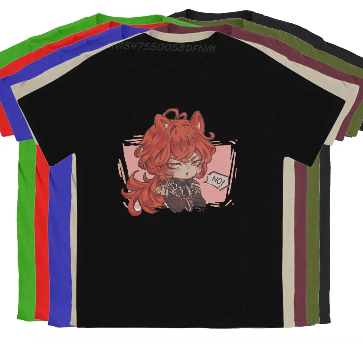 

Винтажные разбавленные футболки Nyan для мужчин, рубашки из чистого хлопка, футболки Genshin Impact Game, Мужская футболка с графическим рисунком, винтажные футболки