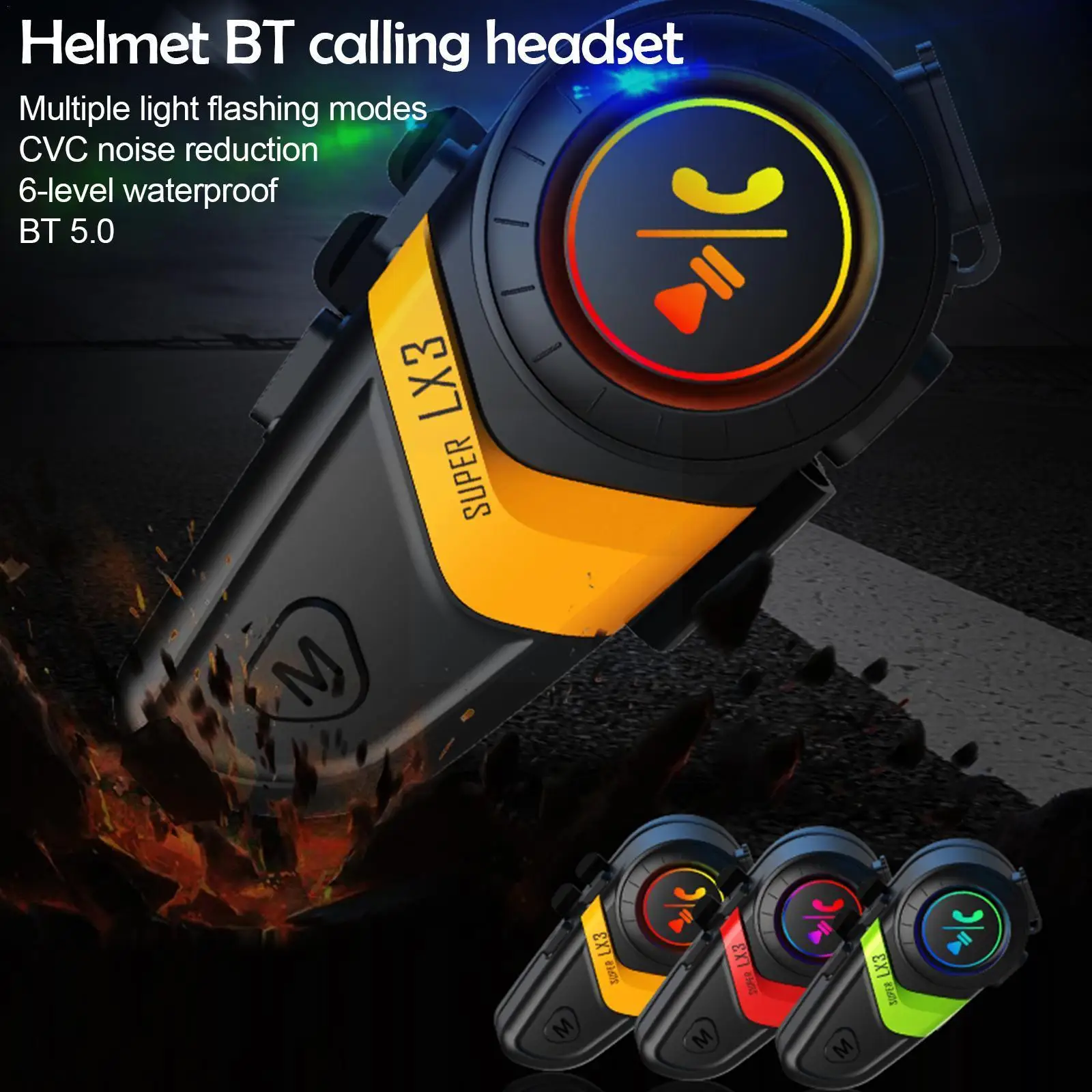 

Bluetooth-гарнитура для мотоциклетного шлема LX3, T8Z1