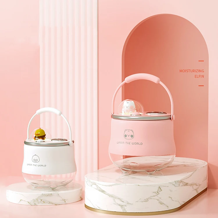 

Mini Cute Night Light Home Humidifier 400ML Nano Double Spray Air Humidifier