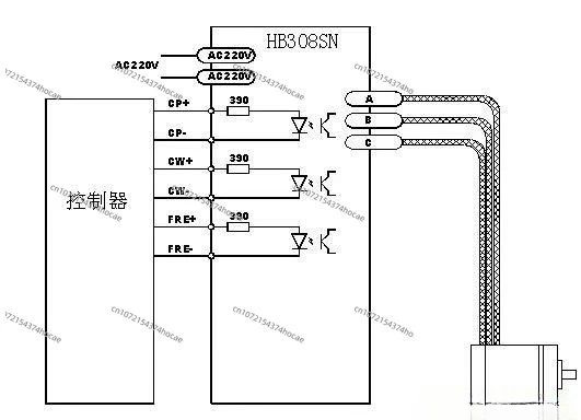 Трехфазный гибридный синусоидальный тип подделки HB308SN AC220V Драйвер шагового