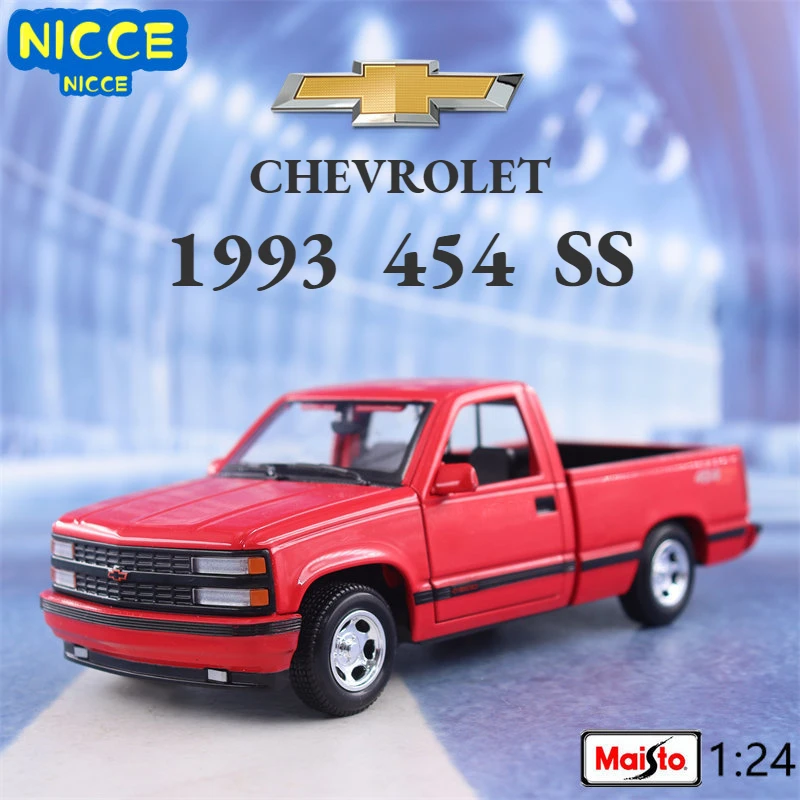 

Maisto 1:24 1993 Chevrolet 454 SS Pick-up High Simulation Diecast Car Metal Alloy Model Car Kids Toys Collection Gifts B320