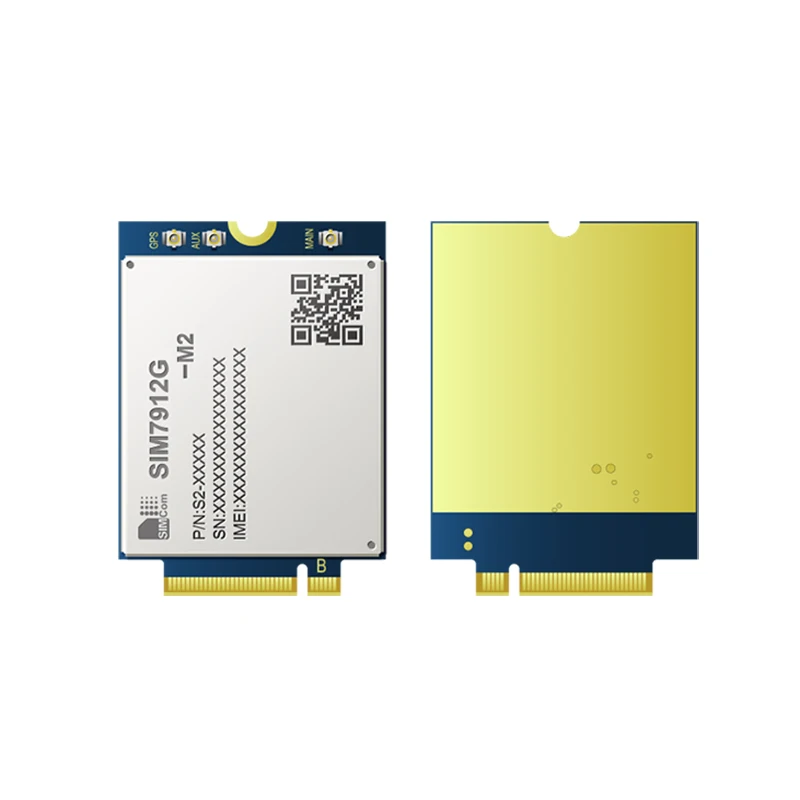 SIMCOM SIM7912G-M2 LTE Cat12 module Multi-Band LTE-FDD/LTE-TDD/HSPA+ 600Mbps M.2 type compatible with SIM7500/SIM7600/SIM7906
