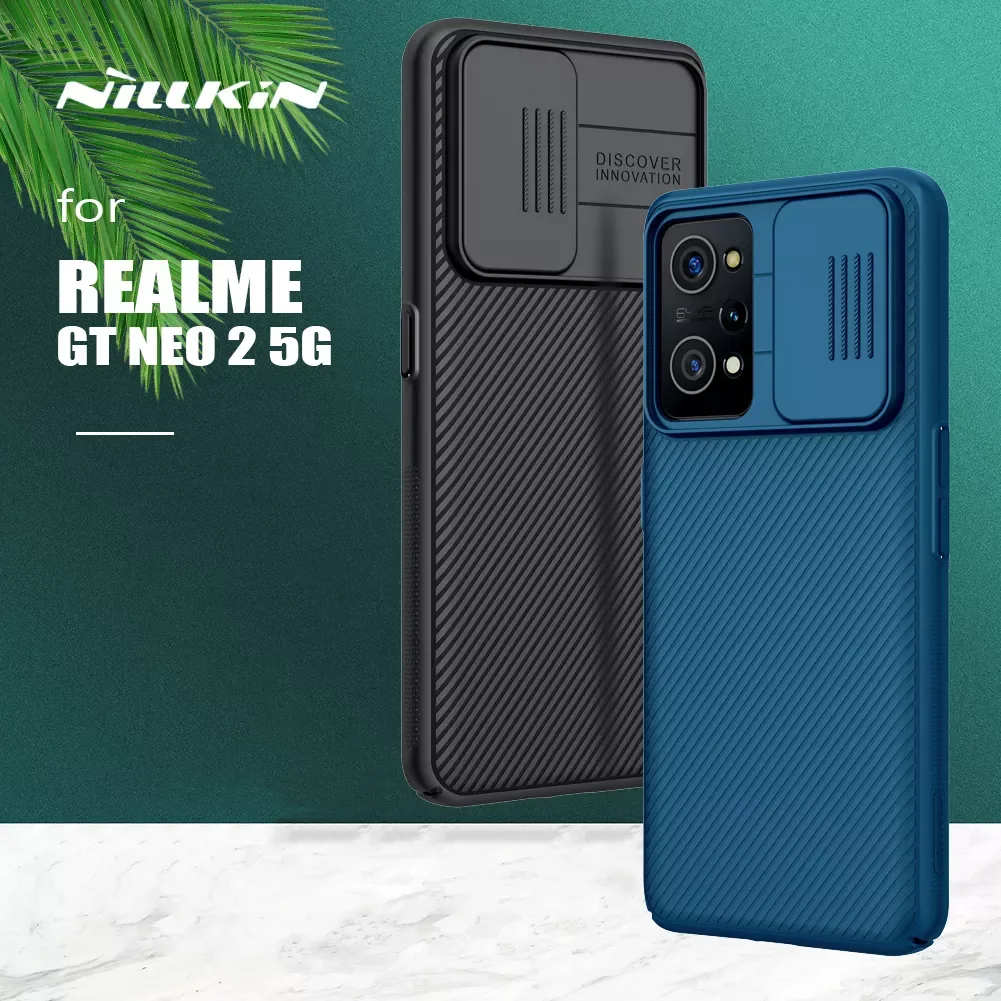 

for Realme GT NEO 3 2 9i GT2 9 Pro Plus 5G Case Nillkin CamShield Case Slide Camera Cover for Realme GT NEO 3 2 GT2 5G Lens Case