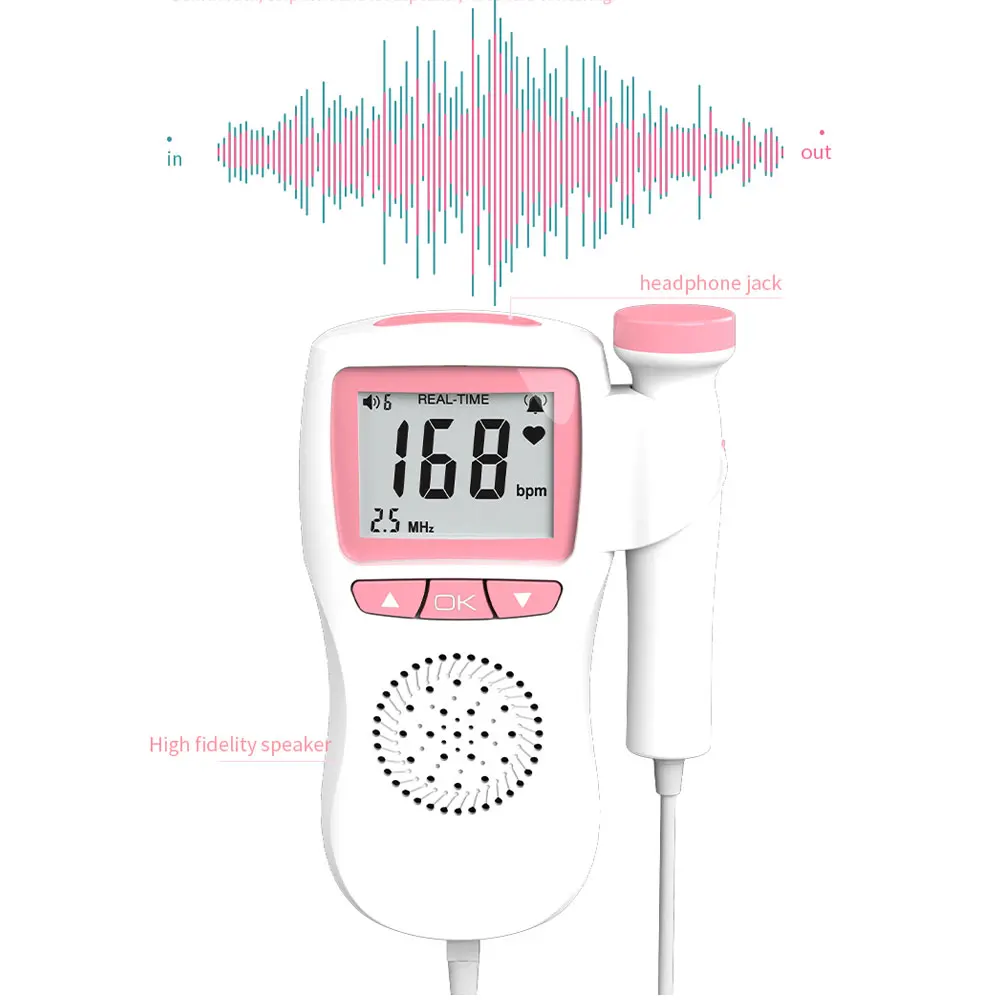Ультразвуковой фетальный допплер для беременных женщин устройство отсчета