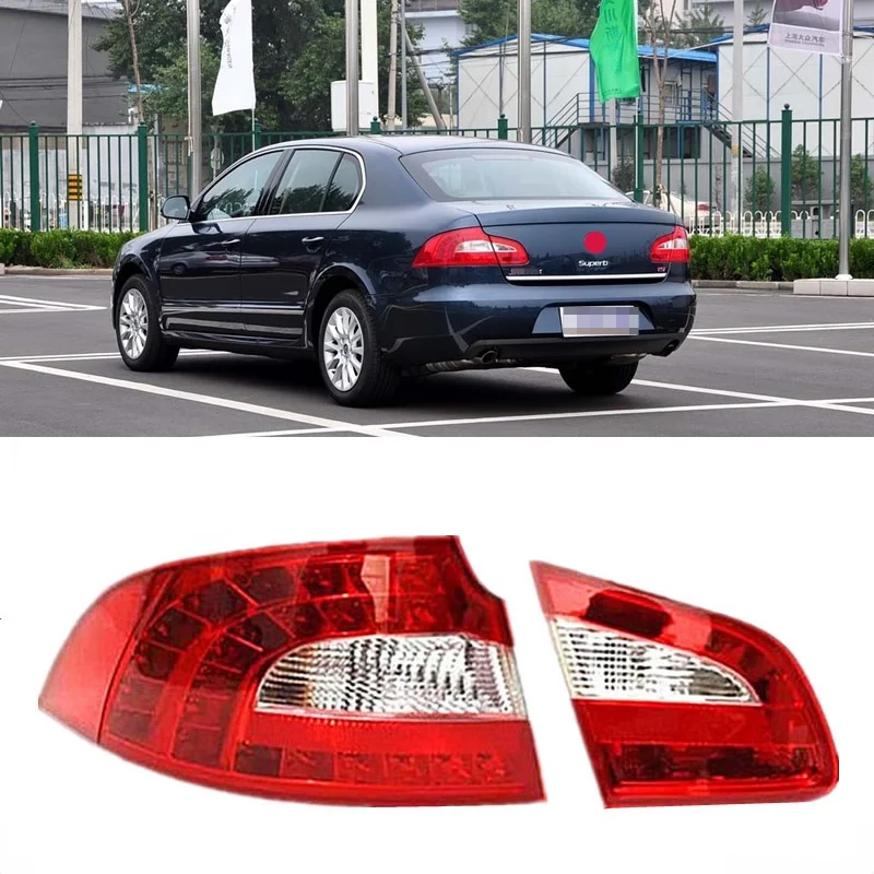 For Volkswagen Skoda Superb 2007 2008 2009 2010 2012 2013  LED Taillight Rear Light Tail Lamp Assembly Tail Lights