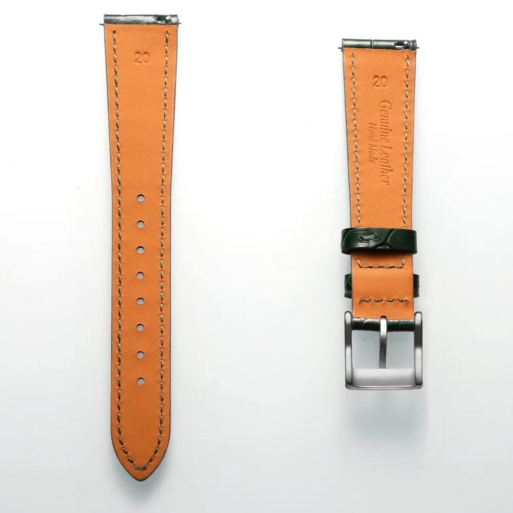 HEMSUT High Quality Genuine Leather Watch Band Quick Release Handmade Cow Leather Straps For Men 18MM 20MM 21MM 22MM