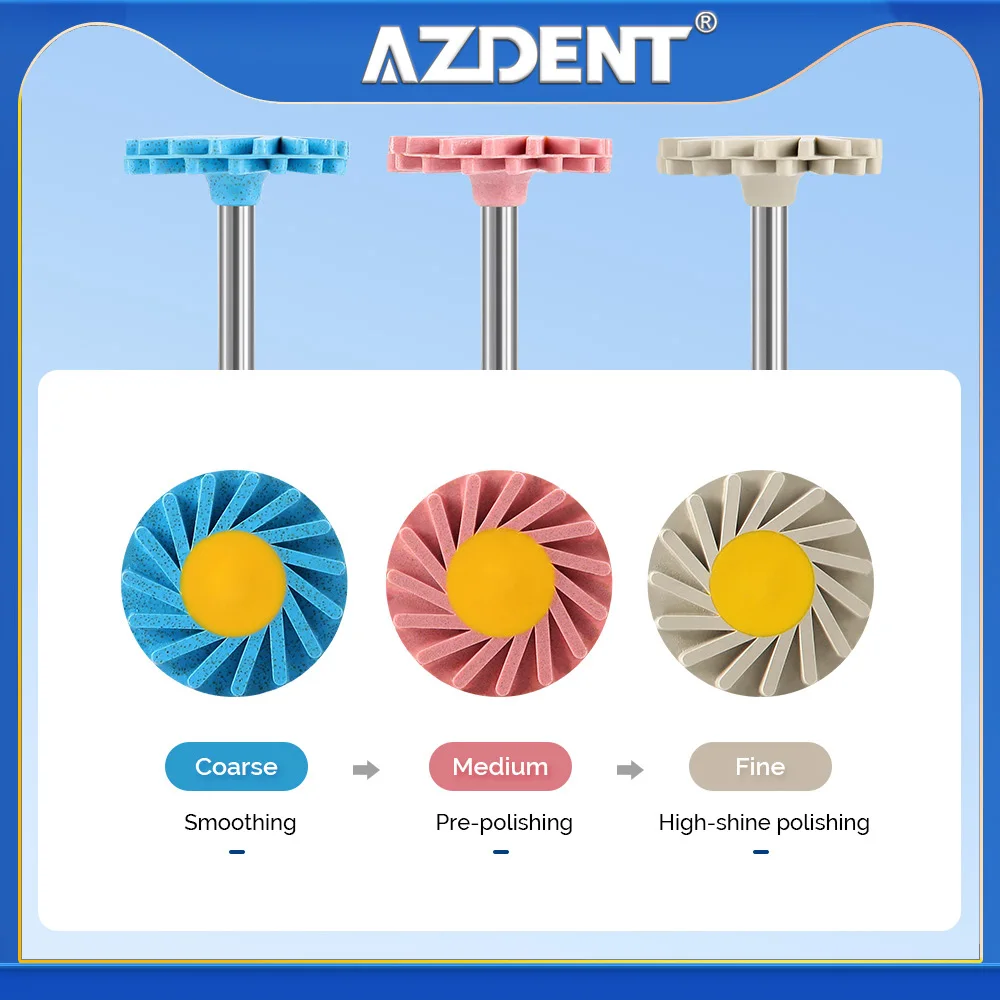 6 шт./кор. стоматологическое циркониевое полировальное колесо RA 2 35 мм для