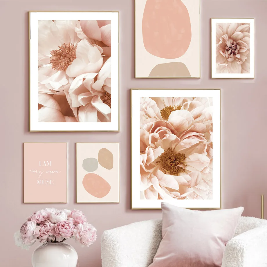 

Постеры и принты в стиле бохо с изображением бежевых пальмовых листьев и роз, Картина на холсте, настенные картины в скандинавском стиле для гостиной, домашний декор