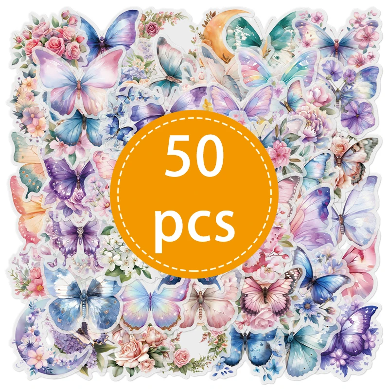 

Набор из 50 стикеров YANWEIBAN с бабочками