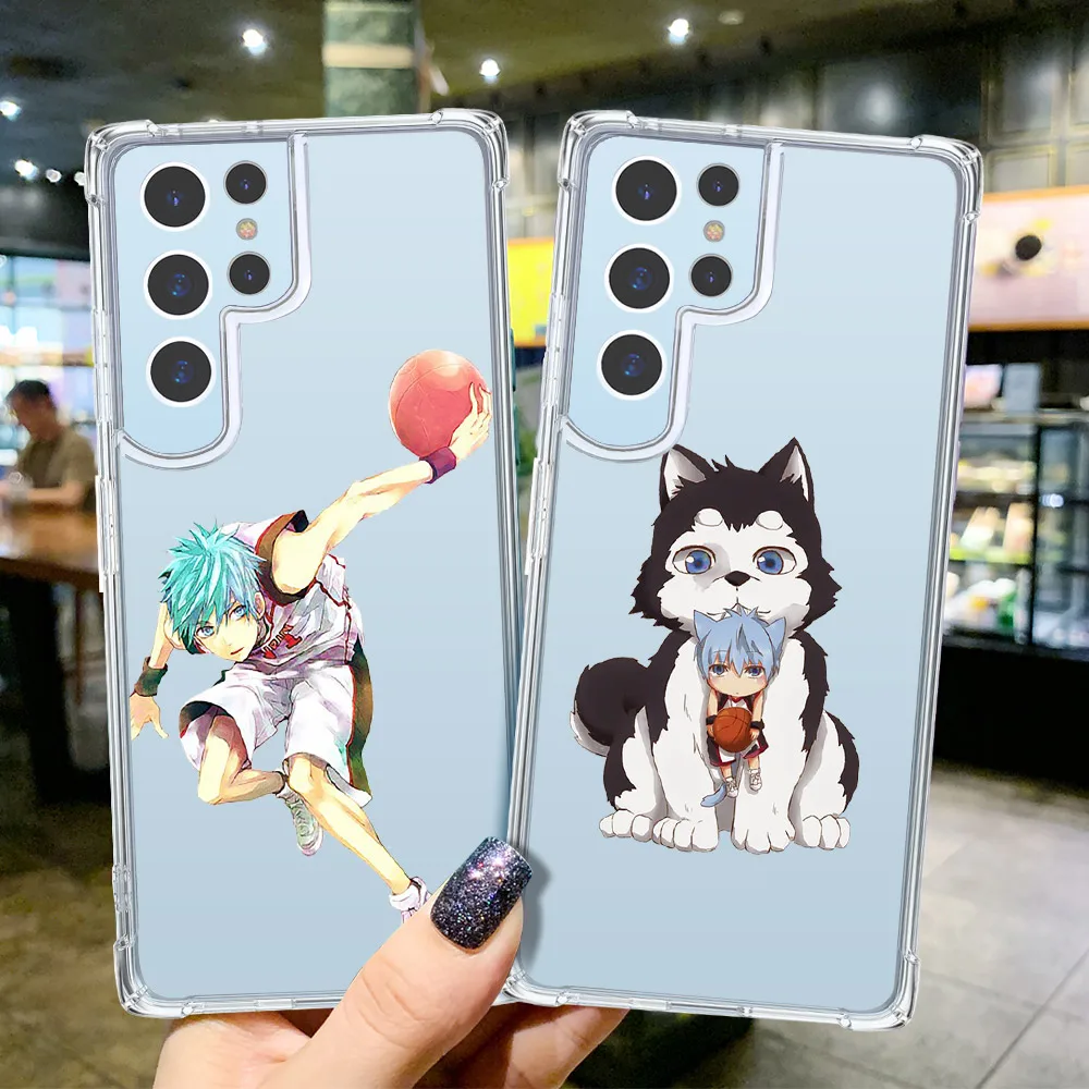 

Kuroko's Basketball Case for Samsung Galaxy S20 S21FE Plus Note 9 8 20 10 S22 S8 S9 S10 Ultra Lite Transparent Shockproof Cover