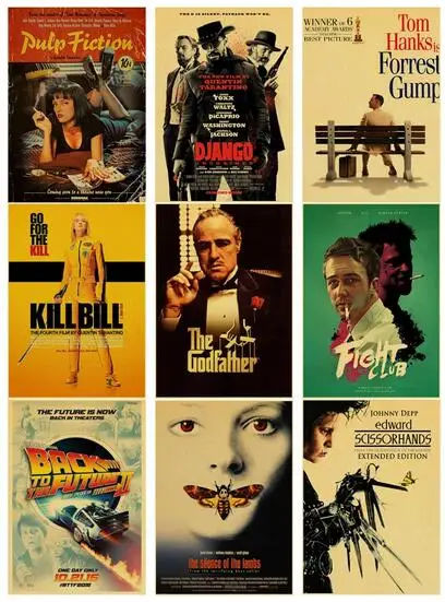 

Классическая серия фильмов Ретро плюпа Художественная печать художественный постер на холсте для гостиной Декор домашняя Настенная карти...