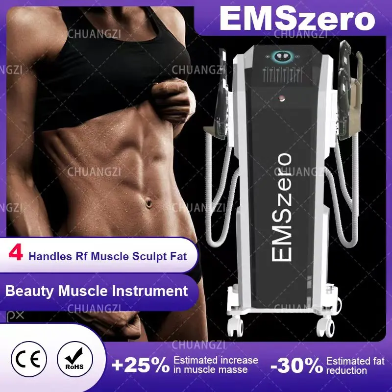 

2023 new in Neo DLS-Emslim 13Tesla hi-emt Sculpting Machine with 4 pcs Neo Handles With Pelvic Stimulation Pads EMSzero