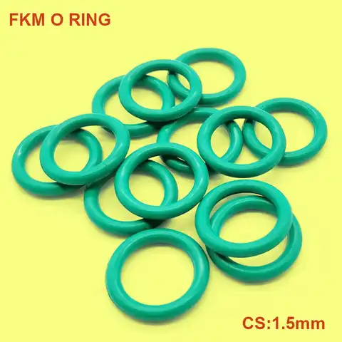 CS 1,5 мм FKM уплотнительное кольцо, фторрезиновое масляное уплотнение, шайба, прокладка, уплотнительные кольца